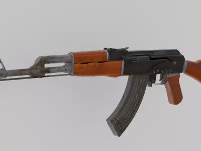 Ak-47 Used Dirty 3D model