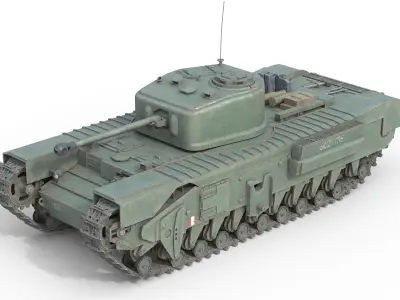 5 Military Vehicles Collection v25 Low-poly 3D model