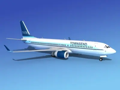 Boeing 737-800 Townsend 3D model