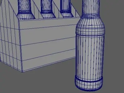 Beverage Branding Package No1 6Pack Low-poly 3D model