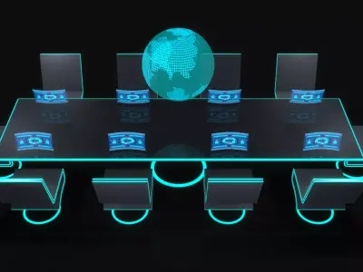 Sci Fi Conference Table Free 3D model