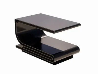 Curved Metal Table 3D model