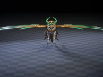 HEAVEN BIRD 3D MODEL Low-poly 3D model