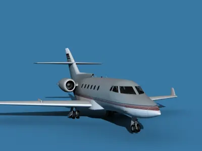 Hawker Siddley 800SR V04 3D model
