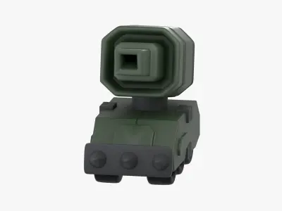 Army Tank 3D Illustration 3D model