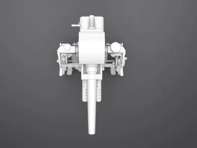 5 inch 25 caliber AA scale model 3D print model