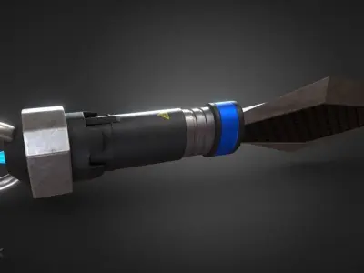 Explosive Kunai Low-poly 3D model