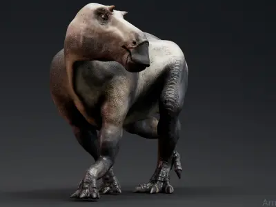 Dinosaur Maiasaura Unreal Engine Project Low-poly 3D model