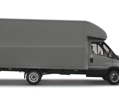 Iveco Daily Luton Box Tail Lift 2014 3D model