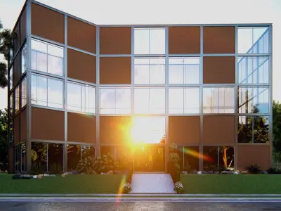 Building 003 Low-poly 3D model