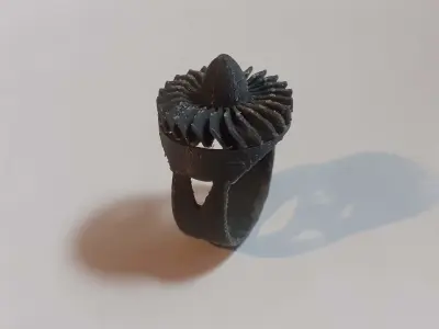Jet Turbine Ring with movement 3D print model