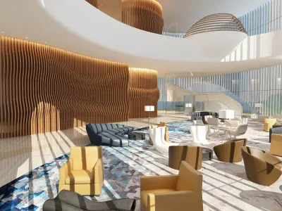 The Hotel Lobby 7 3D model