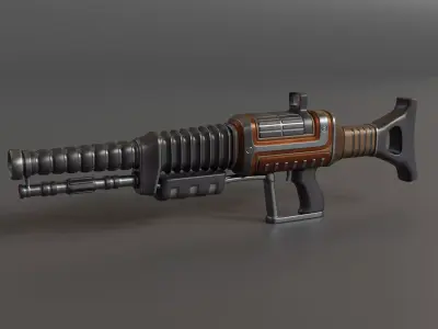 Sci-Fi Rifle 3D model
