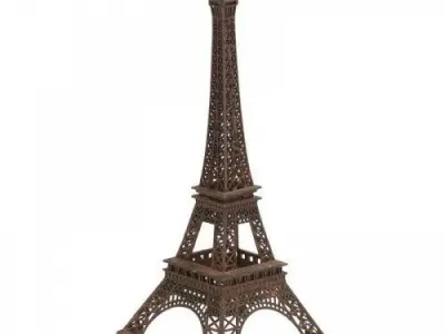 Coro Design Eiffel Tower Iron Sculpture Free 3D model