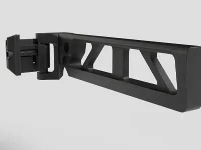 JMAC Customs ST-6 Tube Adapter and 1913 Folding Mech Low-poly 3D model