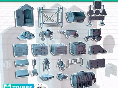 Urban Construction Site 3D print model