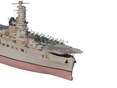 WW2 NAZY AIRCRAFT CARRIER 3D model