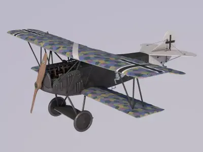Fokker DVII Degelow 3D model