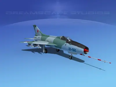 MIG-21 Fishbed V04 3D model