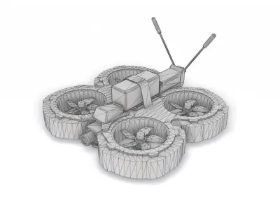 Drone L1 Low-poly 3D model