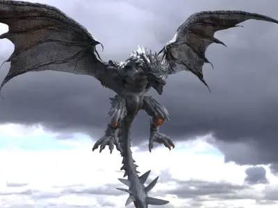 Jungle Deep forest Dragon 3D 3D model