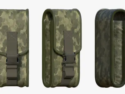 military gear Low-poly 3D model