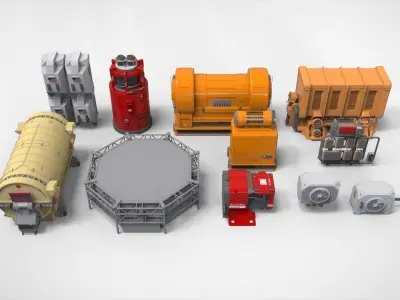 sci fi props 3 3D model