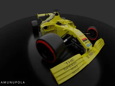 Mercedes Benz MCLaren Formula 1 Free 3D model