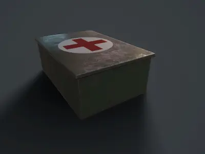 First aid kit Free low-poly 3D model