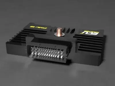 Ecumaster PMU-16 computer Low-poly 3D model