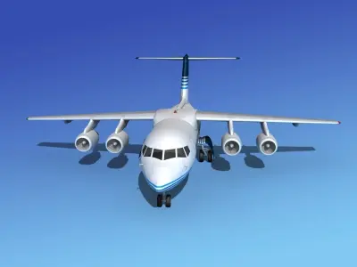 BAe 146-100 Corporate 2 3D model