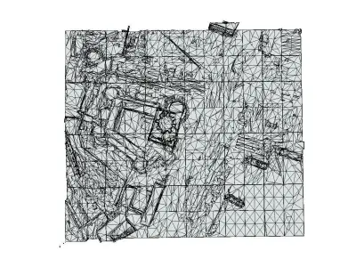 Castel Nuovo - Castle - Naples - Napoli Low-poly 3D model