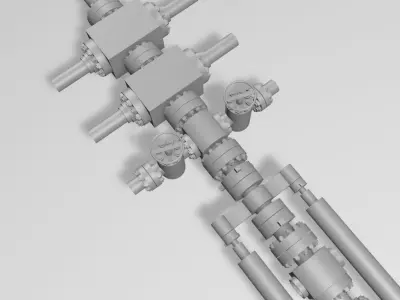 Industrial Well Head 3D model