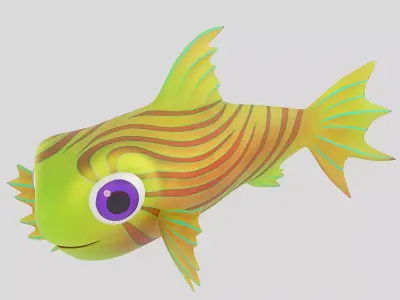 Cartoon Fish 20 Low-poly 3D model