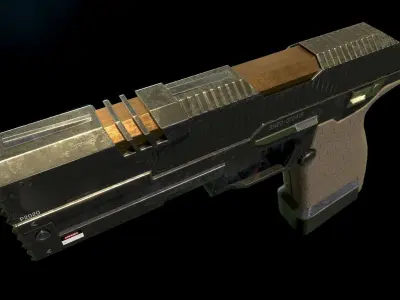 P2020 Pistol from Apex Legends Low-poly 3D model