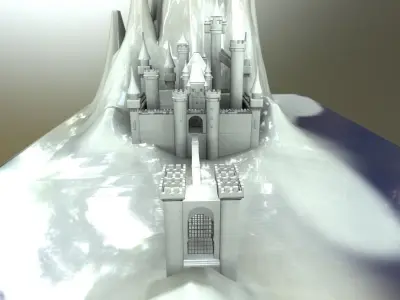 Frozen Castle 3D model