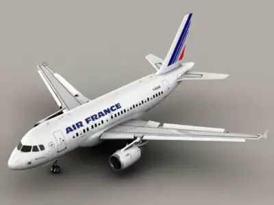 Airbus A318 Air France 3D model