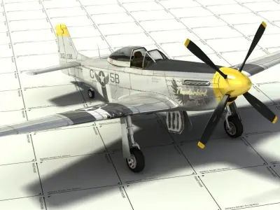 P-51D Fighter 3D model