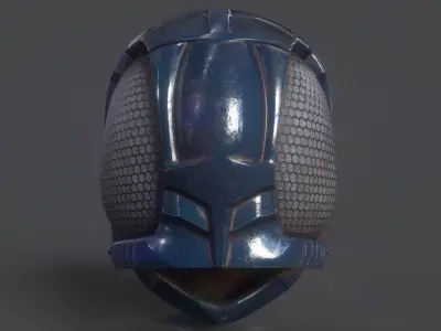 Sci-Fi Space Helmet Free low-poly 3D model