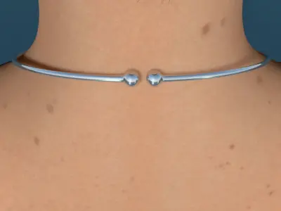 Glaucus atlanticus necklace low poly Low-poly 3D model