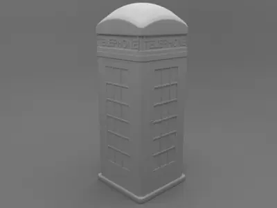 Phone Booth 3D model