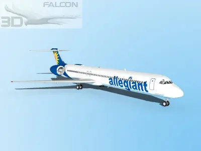 Falcon3D MD-80 Allegiant 3D model