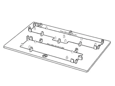 PCB Press Fit Fixture MOD201206 3D model