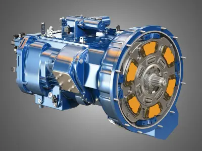 Heavy Duty Truck Transmission 3D model