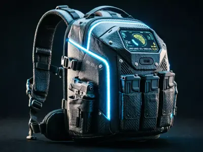 Tactical Backpack - Military Camping Bag PBR Ready Low-poly 3D model