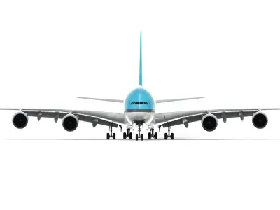 Airbus A380 Korean Air - Element 3D 3D model
