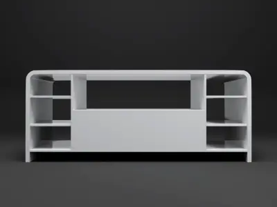 Rounded Coffee Table M 2 3D model Free 3D model