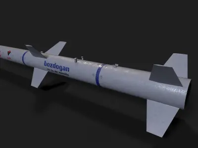 Bozdogan air to air missile Low-poly 3D model