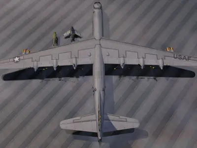 Convair B-36H Peacemaker 3D model