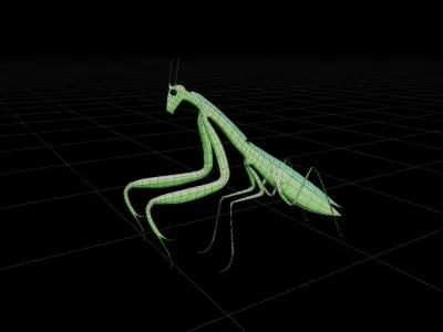 Mantis 3D MODEL Low-poly 3D model